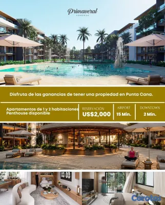 apartamentos - Propiedad en Venta en Punta Cana — Primaveral desd 6