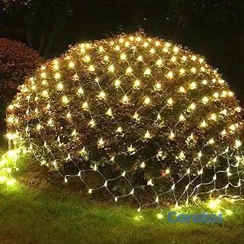 decoración y accesorios - Malla de Luces Navideña 3 Metros por 2 Metros, multicolor , amarillo cálido y bl 2