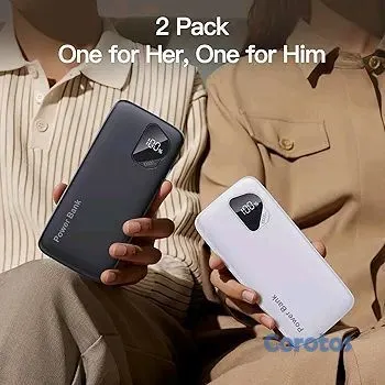 celulares y tabletas - 🔋🔥 ¡PACK DE 2 POWER BANK 10,000mAh! | Cargador Portátil | 4 Salidas ⚡ 6