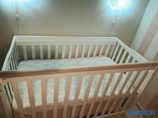 muebles - Cuna y colchon bebé como nueva 3