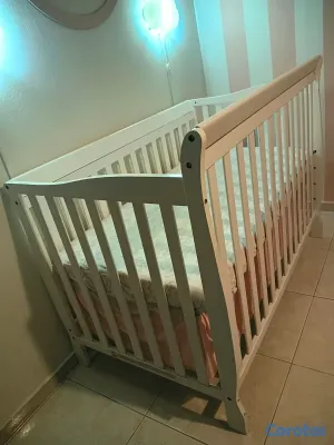 muebles - Cuna y colchon bebé como nueva 4