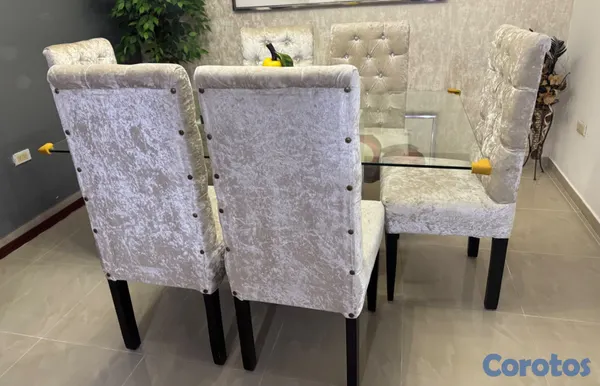 muebles y colchones - Juego de comedor de 6 sillas 2