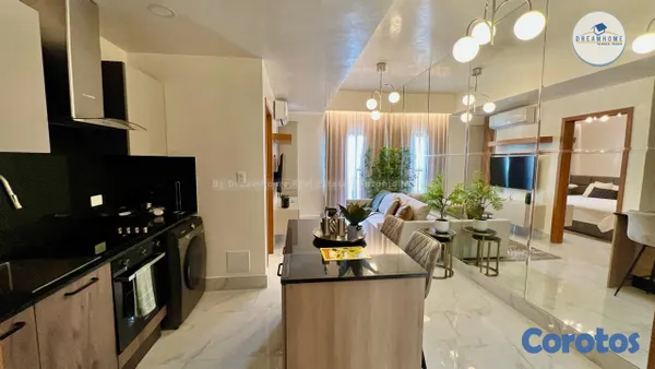 apartamentos - Piantini- Icónica torre de lujo Airbnb friendly coqueto apartamento venta 1 Hab. 2