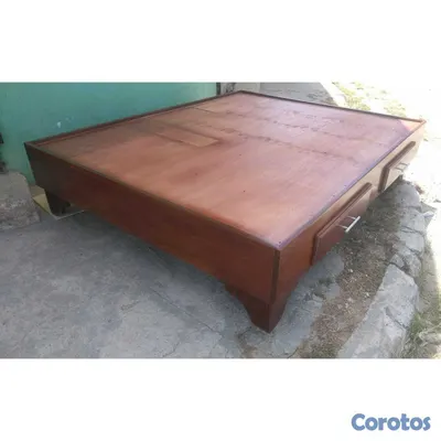 muebles y colchones - Base en  cama en madera  3