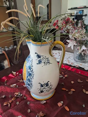 decoración y accesorios - Gran jarrón de flores de arte florentino (Italia) 2