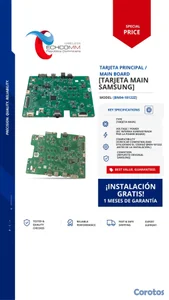 Tarjeta Principal Samsung – Main Board | Modelo BN