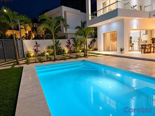 casas vacacionales y villas - Villa de Diseño con Piscina en Complejo Cerrado – Las Terrenas 2