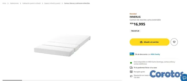 muebles y colchones - CAMA EXTENDIBLE IKEA INCLUYE TABLILLA 6