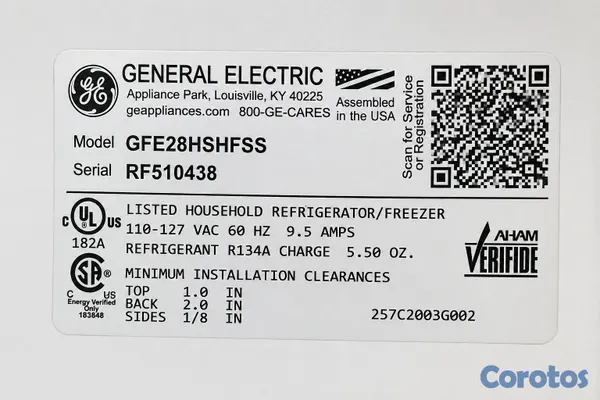 electrodomesticos - Nevera GE French Door 27.7 Pies Acero Inoxidable 40