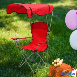 Silla plegable con parasol ¡protección solar y com
