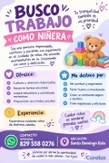 candidatos - Niñera Disponibilidad inmediata 