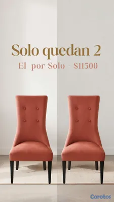 muebles y colchones - Sillad Accent Velvet Rosa - Impecable 11