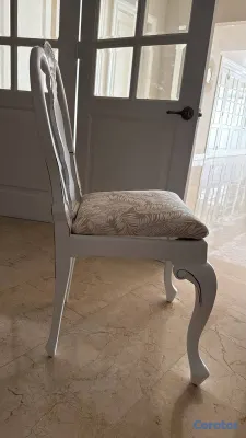 muebles y colchones - Sillas blancas de caoba 3