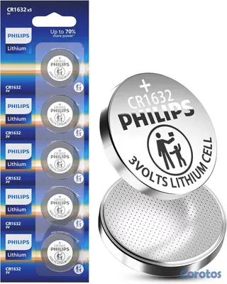 otros electronicos - PILAS DE LITIO PHILIPS CR1632 – 3V 5