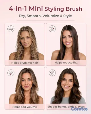 salud y belleza - 💇‍♀️🔥¡CEPILLO SECADOR 4 EN 1 UMEELY! Alis, Seca y Da Volumen Iones Negativos ✨ 5