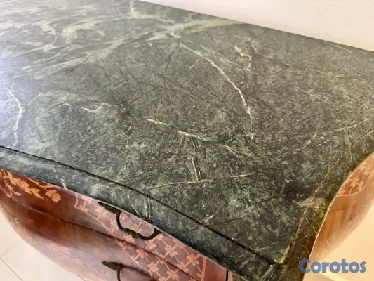 muebles y colchones - Cómoda estilo Luis XV con mármol y gavetas 6