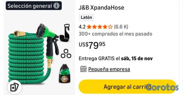 herramientas, jardines y exterior - Manguera Expandible de 100 pies (30 m) Nueva – Con Pistola y Conectores de Latón 5