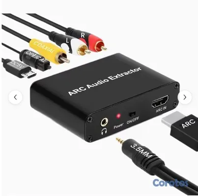 otros electronicos - ARC Audio Extractor HDMI to RCA Coaxial And Analog 2