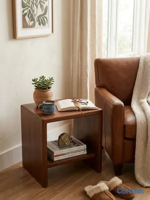 muebles y colchones - 🪵 Mesa de Noche / Auxiliar en Caoba Centenaria Pes 5