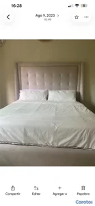cama king size no incluye el colchón 