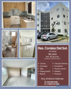 APARTAMENTO EN RESIDENCIAL CORALES DEL SOL