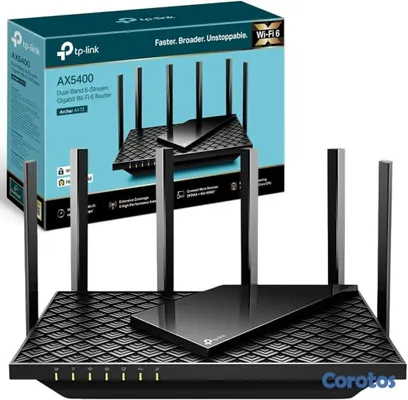 impresoras y scanners - ROUTER TP-LINK , AX5400, WI-FI 6 (802.11AX), 6 ANTENAS DE ALTA GANANCIA, 1 PUERT 2