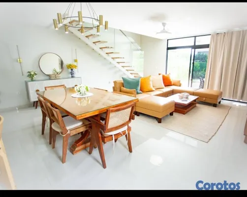 casas vacacionales y villas - Villa en alquiler en VistaCana Amueblada 3 habitaciones piscina y jardín privado 4