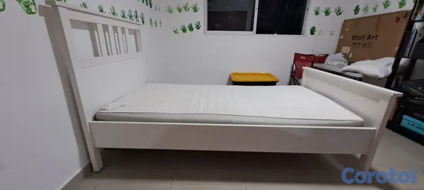 muebles y colchones - Cama Twin Ikea con Colchon 2