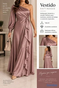 Vestido satinado