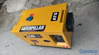 Planta eléctrica 12KVA semi silenciosa cerrada con transfer automático 110 220V