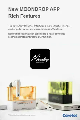 camaras y audio - Moondrop Space Travel 2 TWS Earbuds Bluetooth 6.0 6