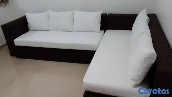 muebles y colchones - Mueble Rattan Forma L 2 Asientos Super Expecial Nuevo.
20% descuento.
 8