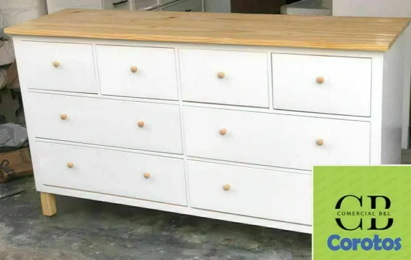 muebles y colchones - Gavetero de 8 gavetas con tope natural  2