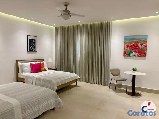 casas - Villa en renta en Punta Cana Village, amueblada de 6