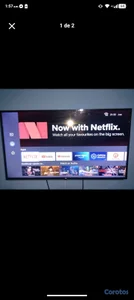 tv y base de cama de caoba 60 