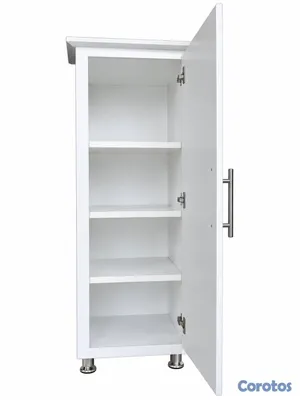 muebles y colchones - Estante de baño blanco para organizar  3