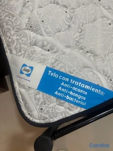 Cama twin Sealy con base de hierro