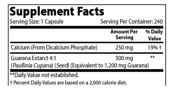 Salud y Equipamiento Médico - Guarana 1200  Mg Best Naturals - Un - Unidad A $898 2