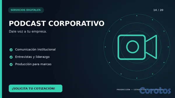 servicios profesionales - PRODUCCIÓN Y GESTION DE PODCAST  6