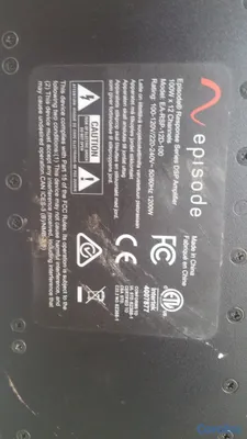 camaras y audio - amplificador episode ea-rsp-12d-100 4