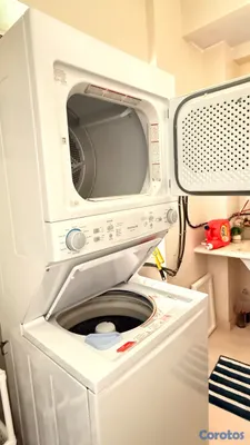 electrodomesticos - LAVADORA SECADORA TIPO TORRE DE GAS.  FRIGIDAIRE COMO NUEVA 6