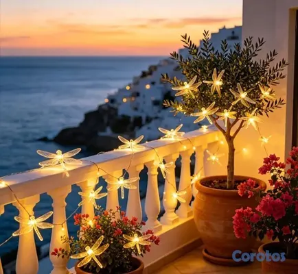 decoración y accesorios - Libélulas de Mariposas de Luces Solar Navideñas 🌺🌺👌 2
