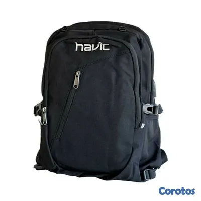 carteras y maletas - MOCHILA HAVIT (Mod. H0022) 15.6 PULGDAS  NEGRO  Resistente a Lluvia  2