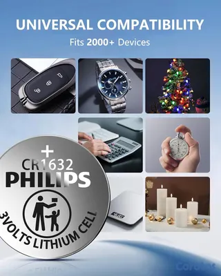 otros electronicos - PILAS DE LITIO PHILIPS CR1632 – 3V 7