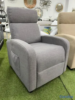 muebles y colchones - *Sillón Reclinable*

Reclinable 
Gris y crema
3 Meses de garantía 

 2