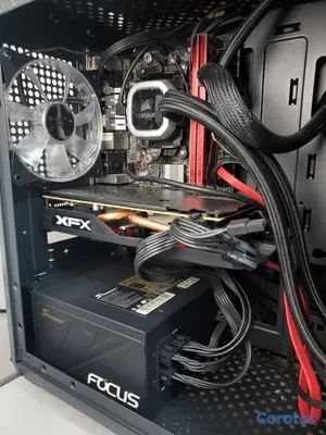 computadoras y laptops - PC AMD Ryzen 2600X / 16GB / SSD 500GB / RX570 4GB / líquida Corsair 4