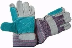 herramientas, jardines y exterior - Guantes de Carnaza Seguridad Industrial de Bolitas Algodon Variedad de Modelos 4