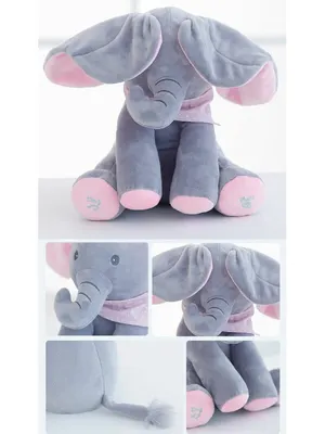 juguetes - Elefante animado de peluche interactivo Canta y Mueve juguete regalo bebe niño 3