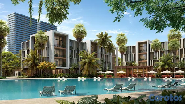 apartamentos - Venta de apartamentos en Juan Dolio con piscinas tipo playa y clubes privados 3