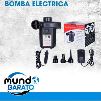 muebles y colchones - COLCHON INFLABLE INTEX + BOMBA INFLADOR ELECTRICO CAMA DE AIRE PORTATIL VIAJEROS 3